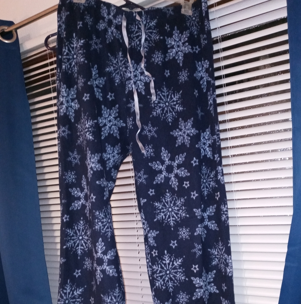 Faux fur pajama pants